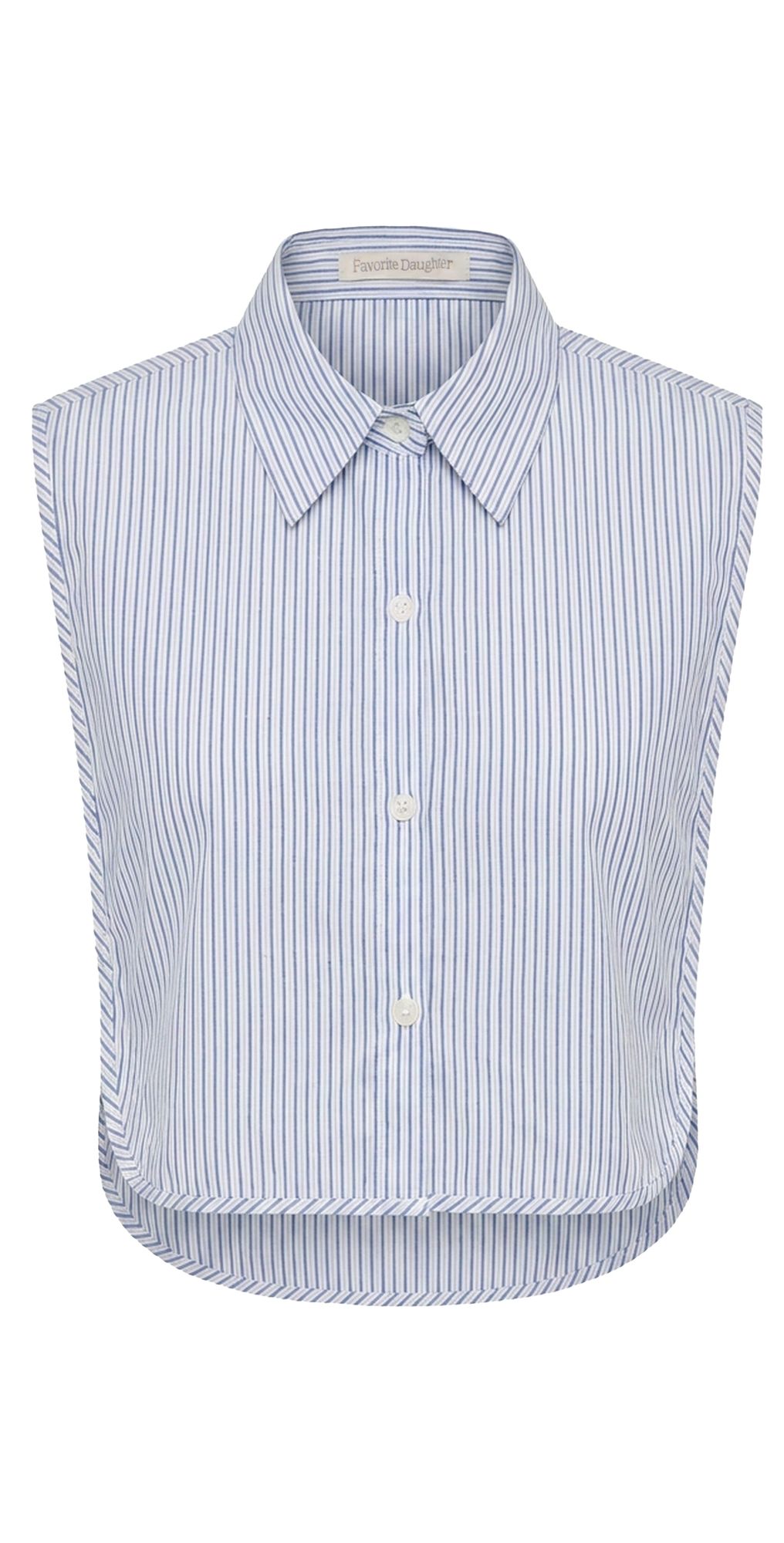 Favorite Daughter The Tuck In Collar Blue/White Stripe XS/S