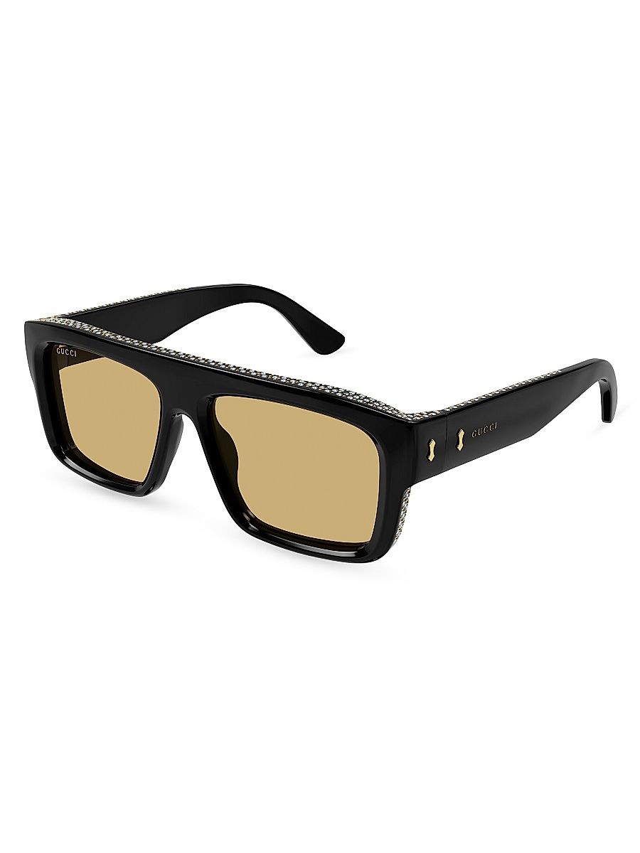 Men's Decor Squared Recycled Acetate Sunglasses - Black