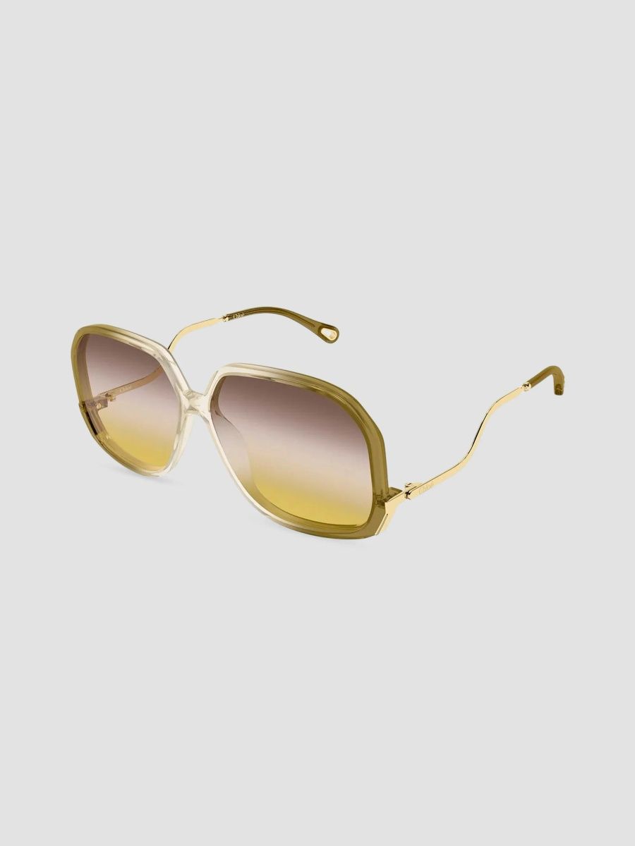 Women's 60MM Oval Sunglasses - Beige