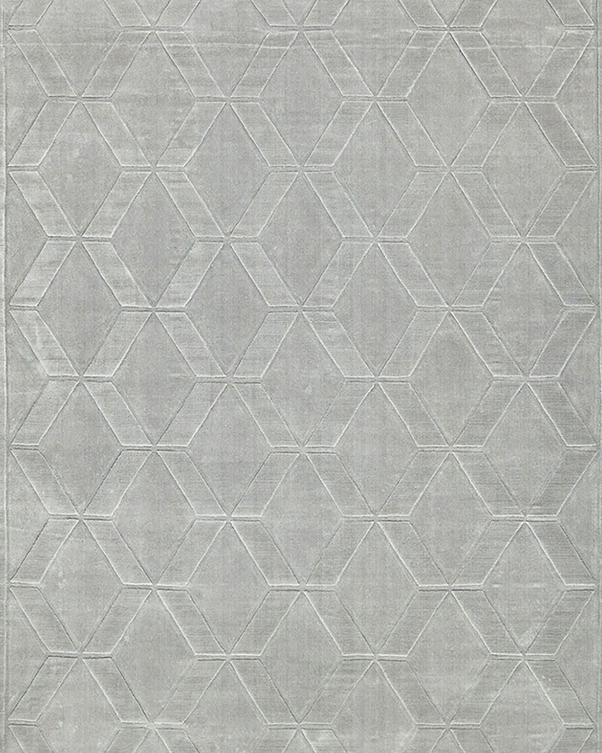 Brunello Hand-Loomed Light Silver Rug