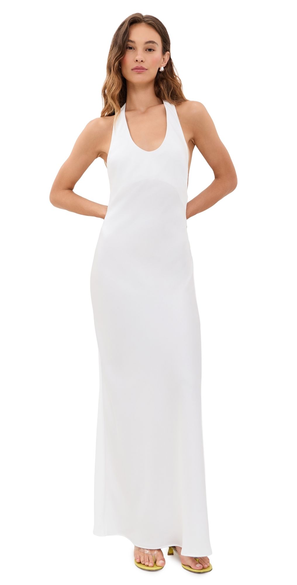 Lioness Bare Maxi Dress Porcelain S