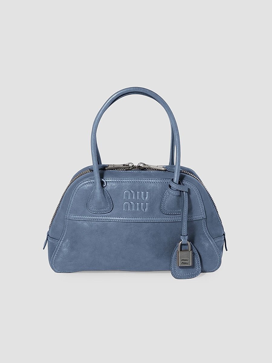 Women's Vivant Nappa Leather Top Handle Bag - Blue