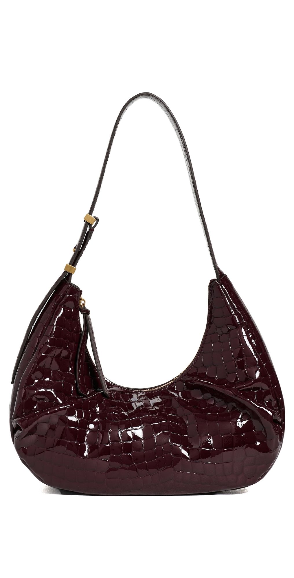 rag & bone Hudson Hobo Bag Deep Berry One Size