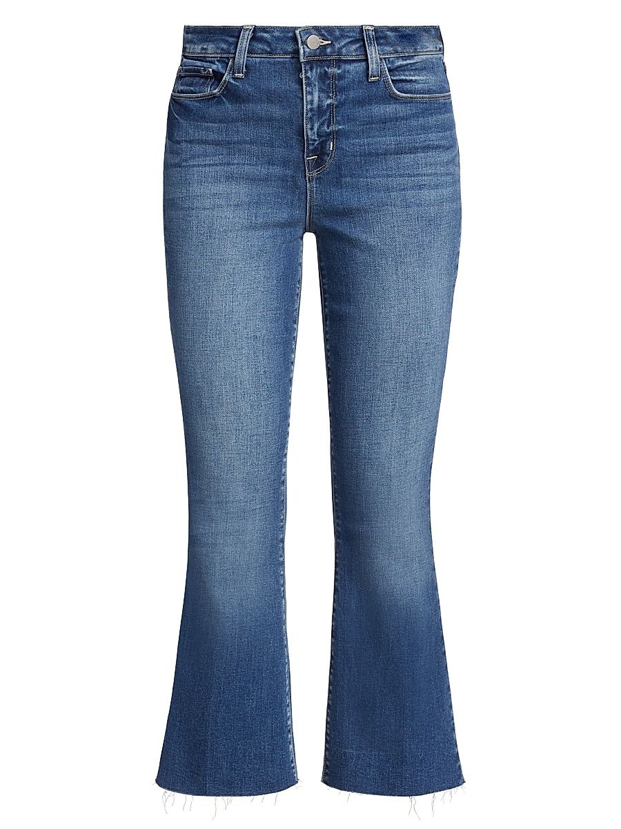 Women's Kendra Mid-Rise Stretch Flare Crop Jeans - Cambridge - Size 23