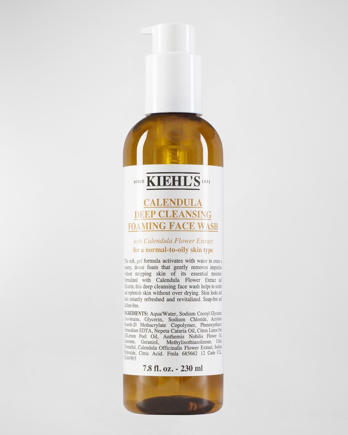 Calendula Deep Cleansing Foaming Face Wash, 7.8 oz.
