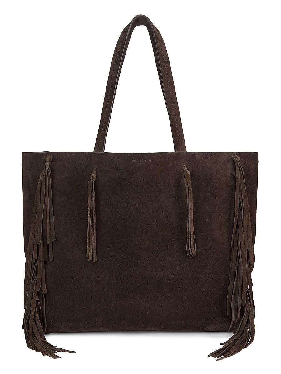 Women's Joni Suede Tote Bag - Espresso