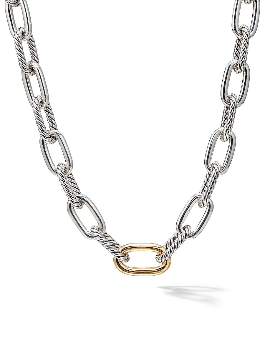 Women's DY Madison Chain Necklace in Sterling Silver - Silver - Size 17