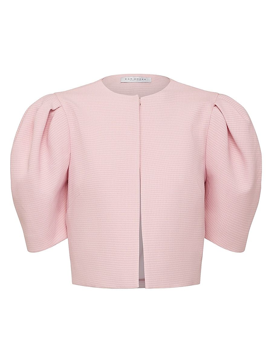 Women's Jovie Stretch-Bouclé Jacket - Light Lilac - Size 14