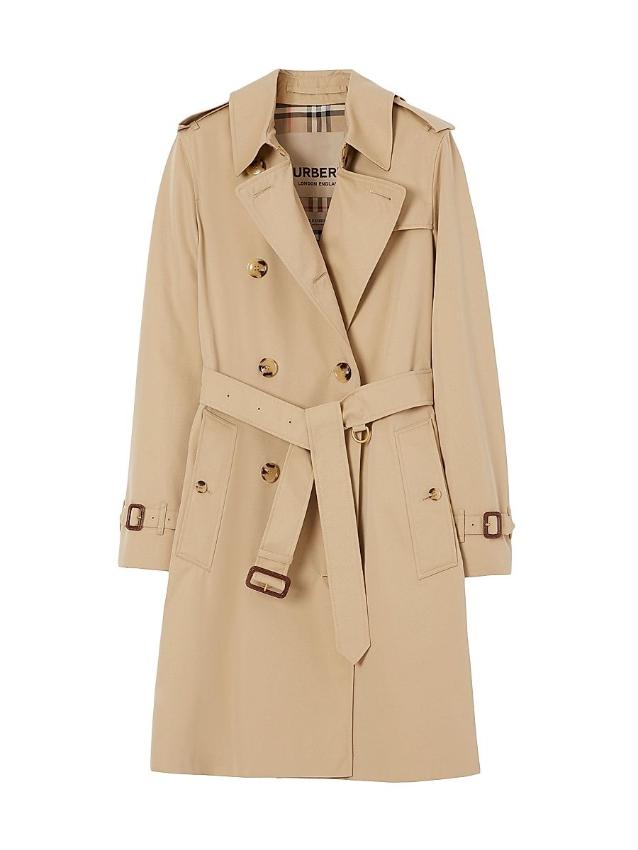 Women's Kensington Double-Breasted Trench Coat - Honey - Size 14