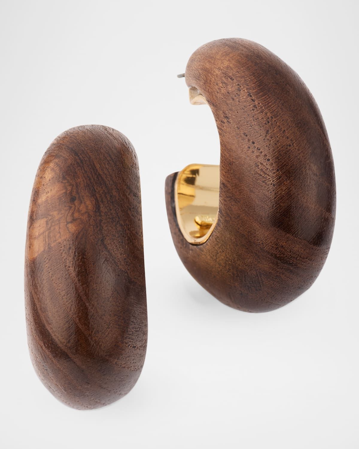 Wooden Hoop Earrings