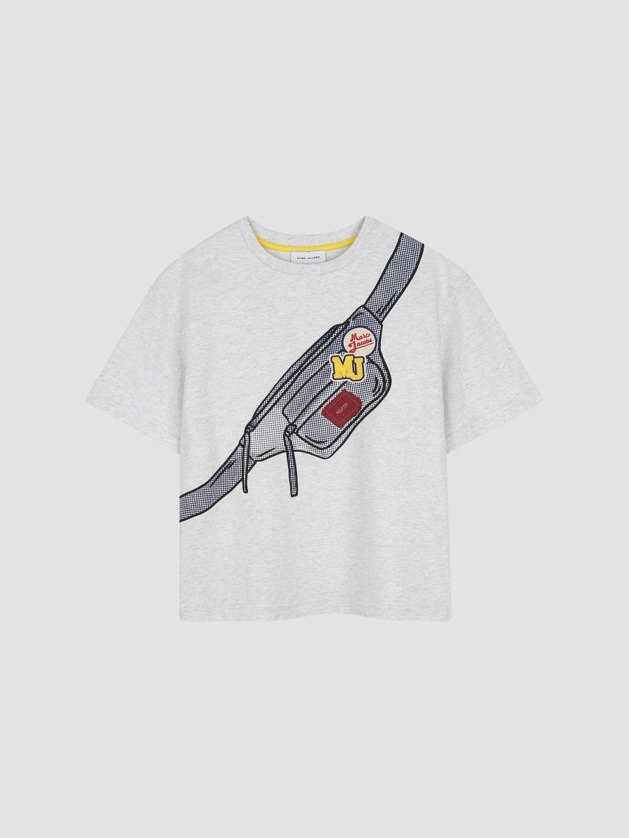 Marc Jacobs Boy's Little Boy's & Boy's Fanny Pack Graphic Cotton T-Shirt - Light Heather Grey - Size 2