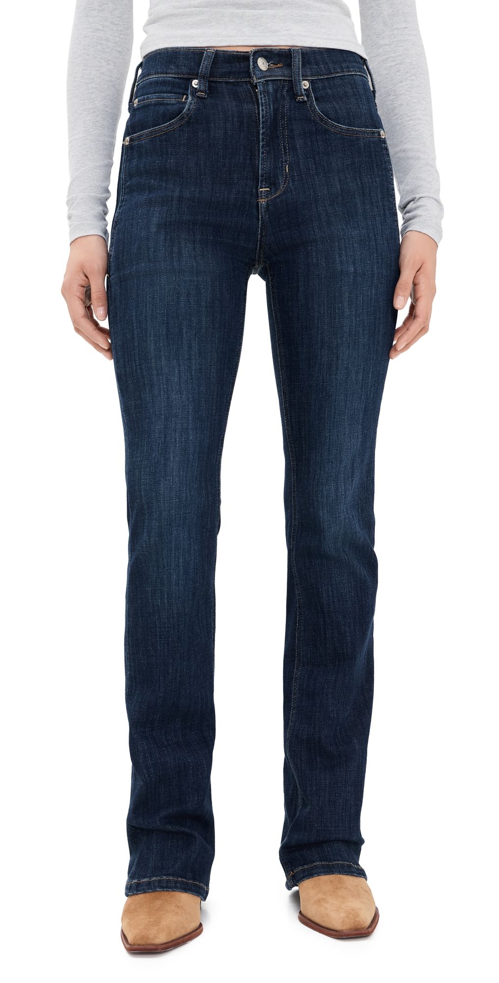 Free People Double Knot High Rise Jeans Aegean 24