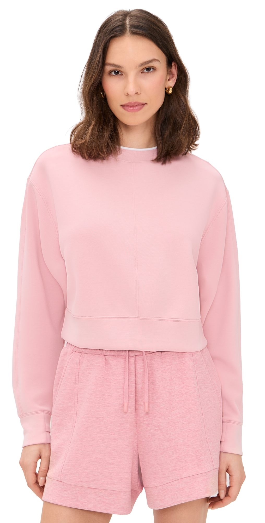 Varley Tasmin Cropped Sweatshirt Zephyr Mauve XXS