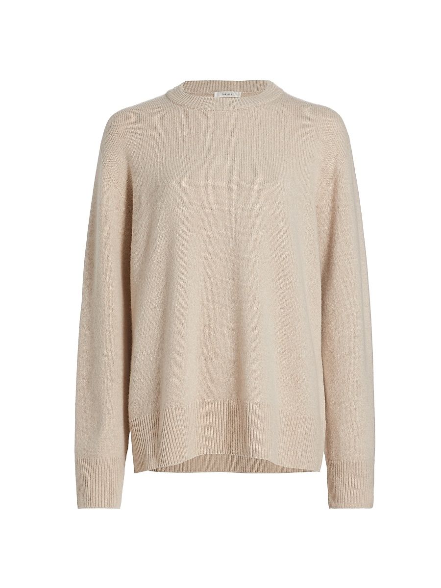 Women's Sibem Wool & Cashmere Knit Sweater - Sand - Size Large
