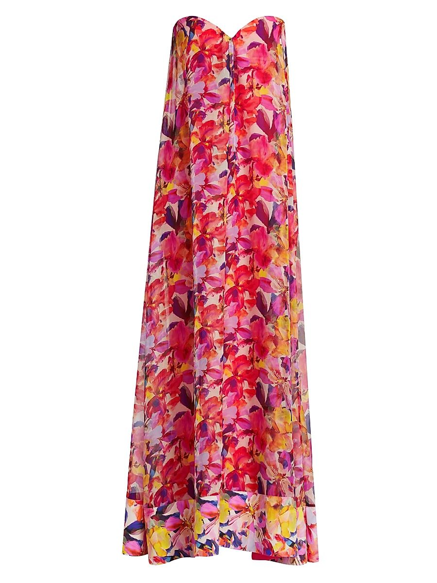 Women's Junji Chiffon Strapless Gown - Balinese - Size 8