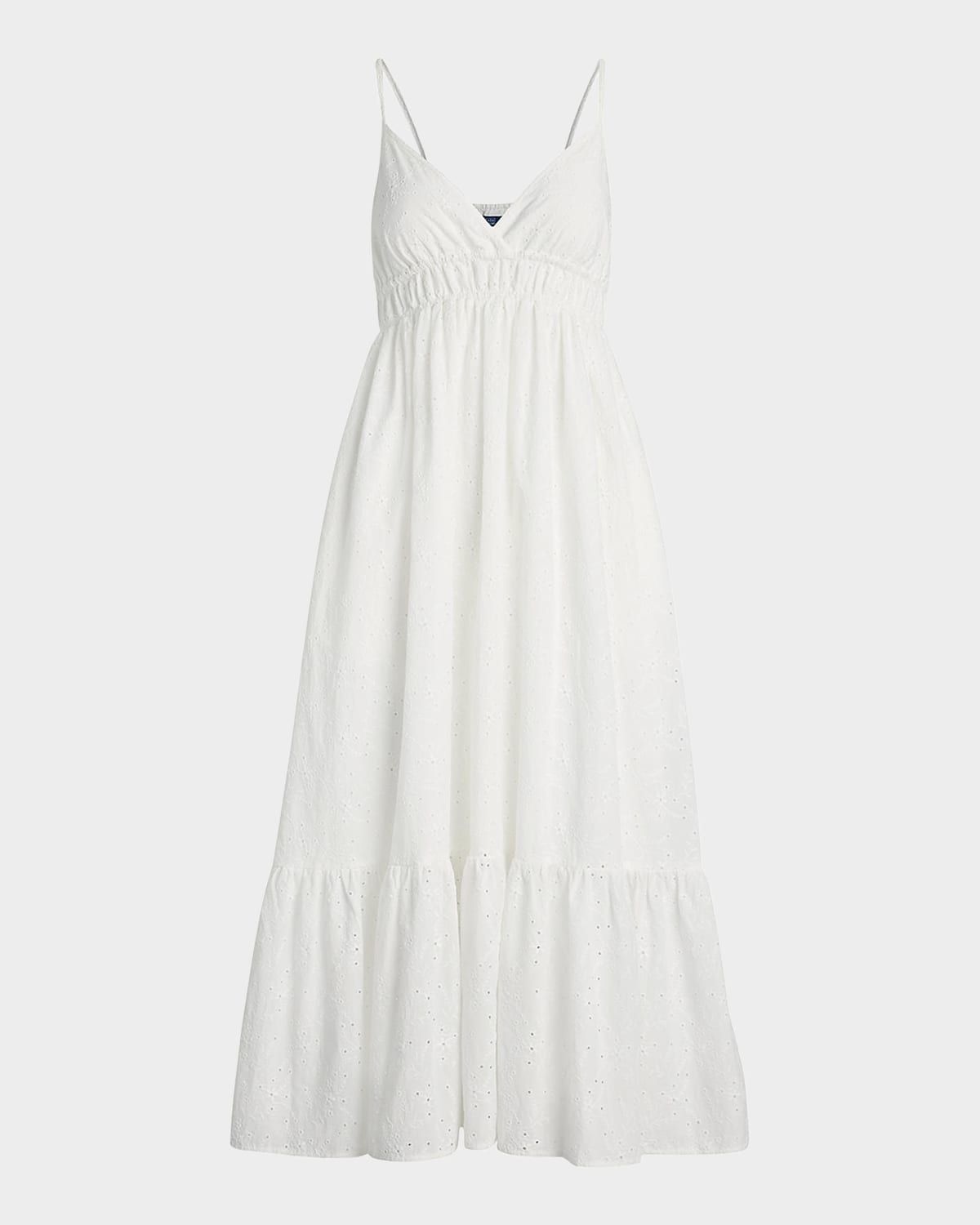 Eyelet Voile Sleeveless Dress