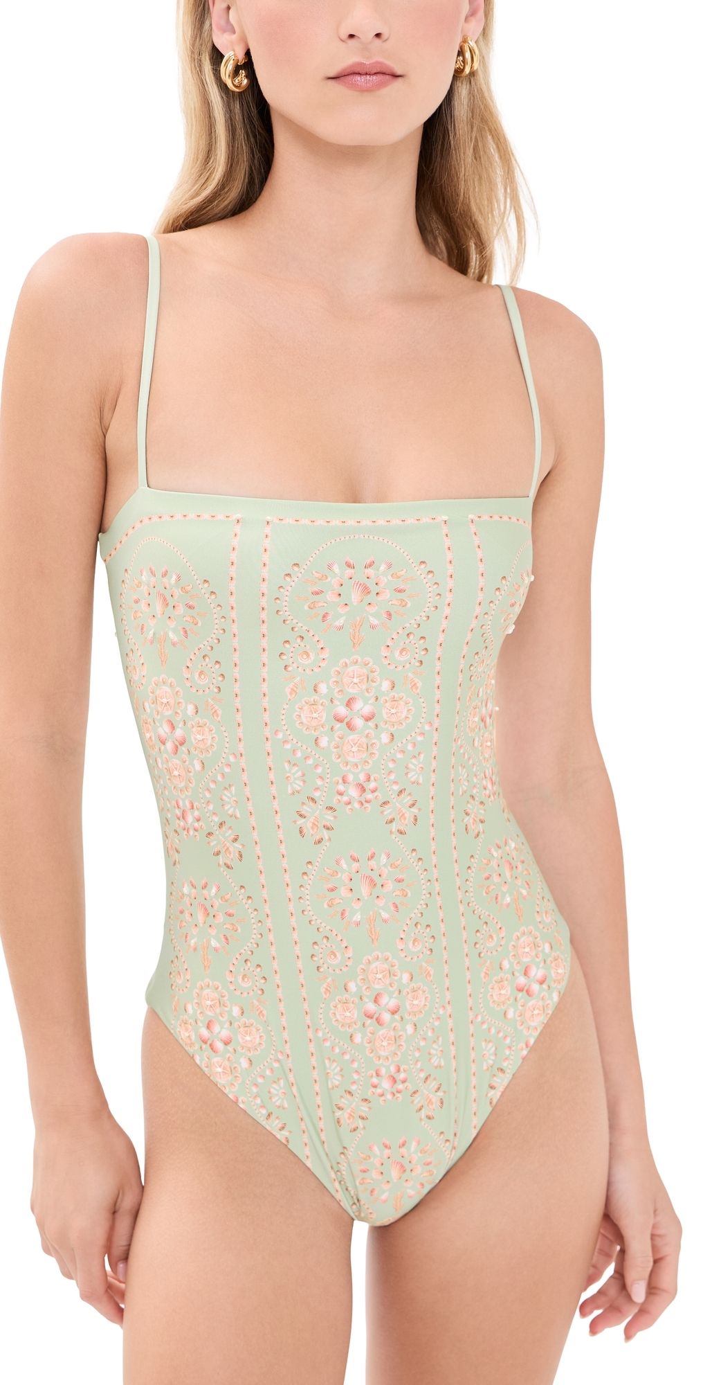 Agua by Agua Bendita Durazno Playa One-Piece Swimsuit Multicolor XS