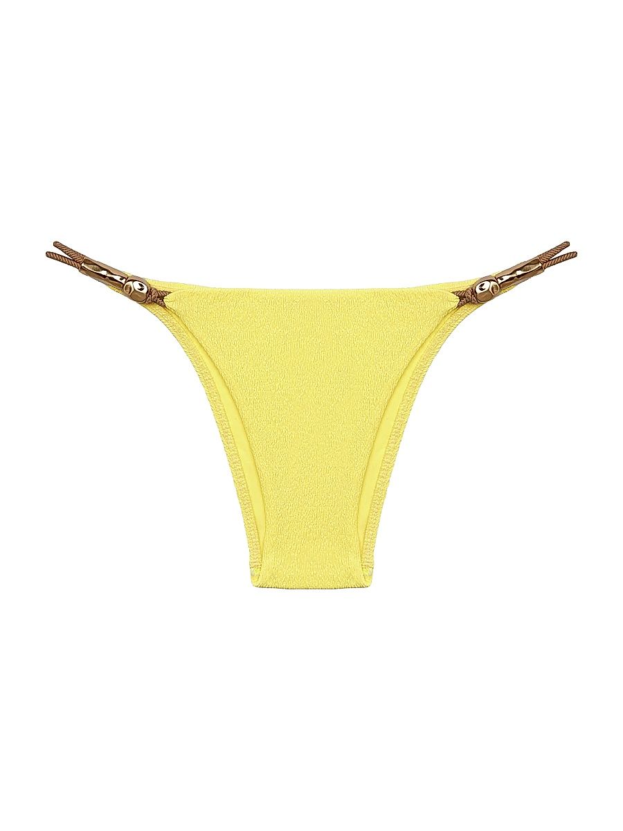 Women's Nancy Bikini Bottom - Yellow - Size XL