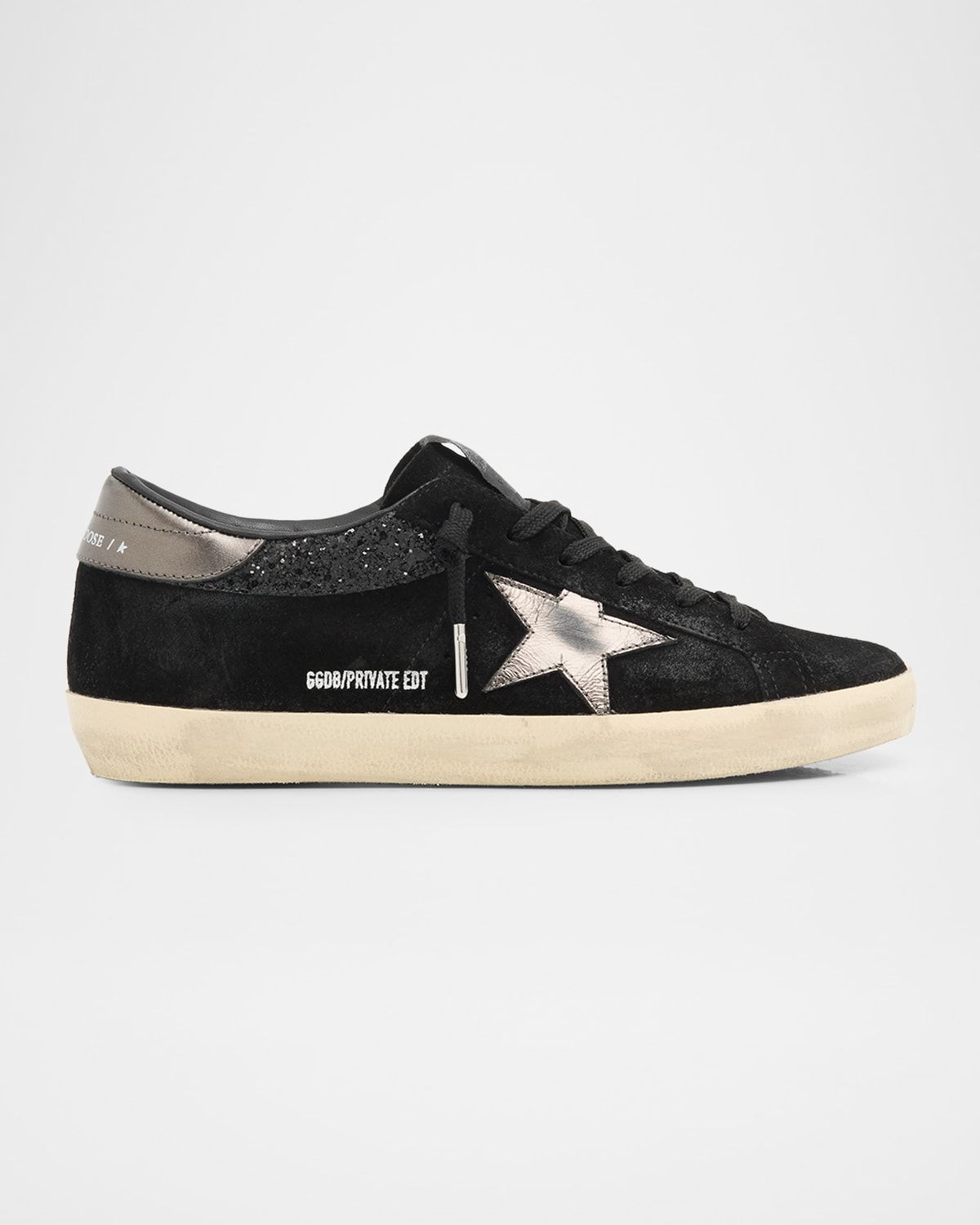 Super-Star Suede Glitter Low-Top Sneakers
