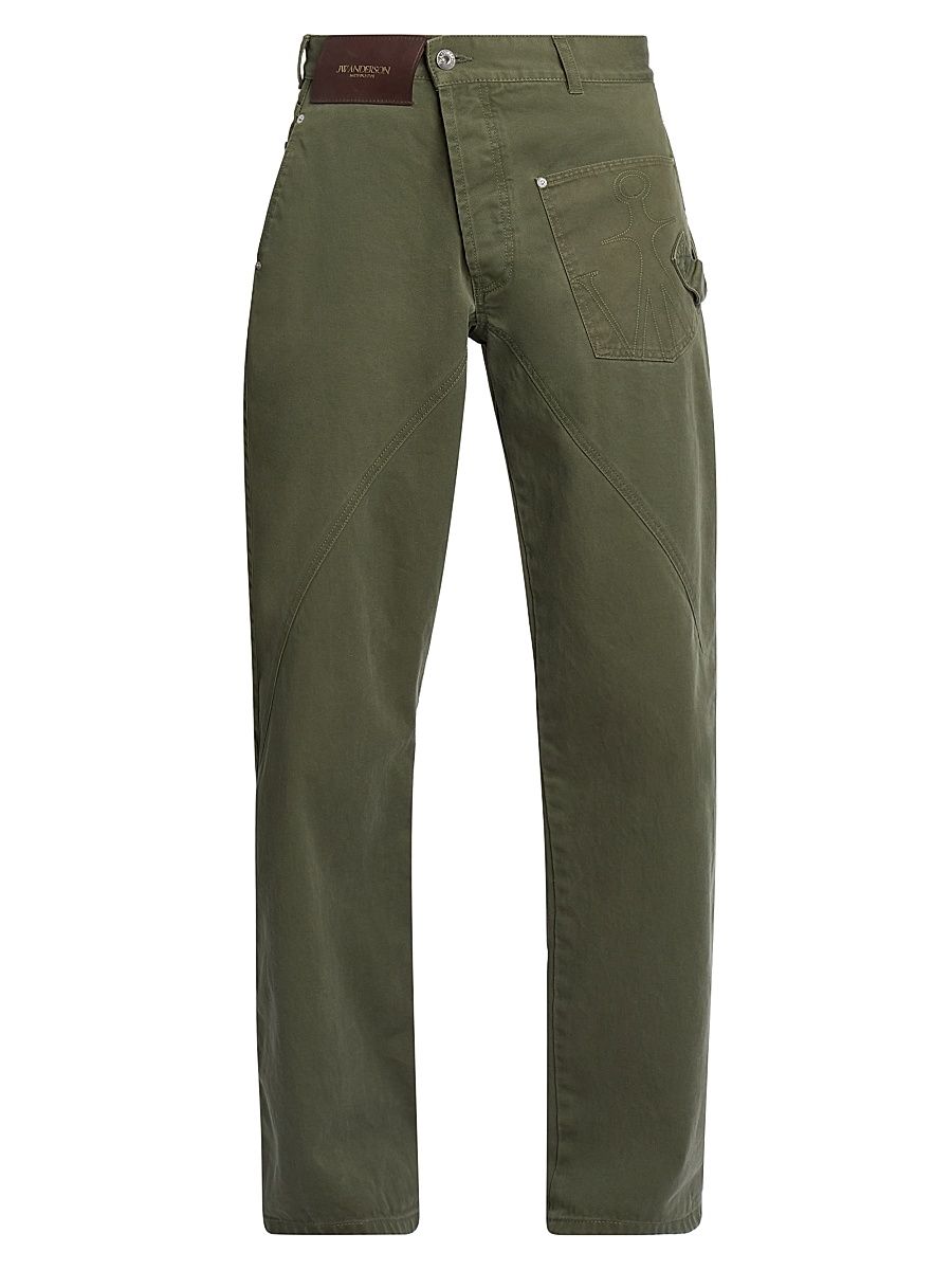 Men's Twisted Workwear Jeans - Washed Green - Size 32