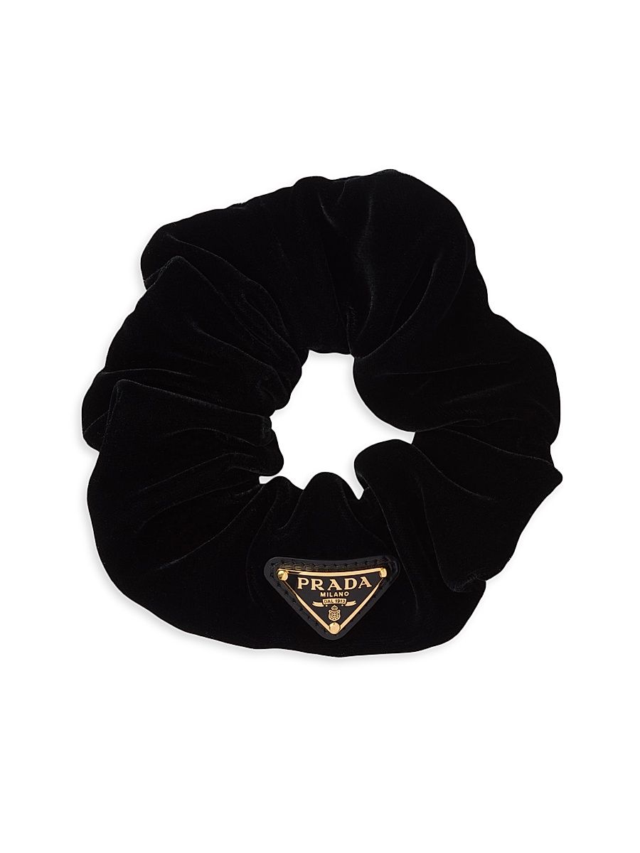 Women's Velvet Scrunchie - Black