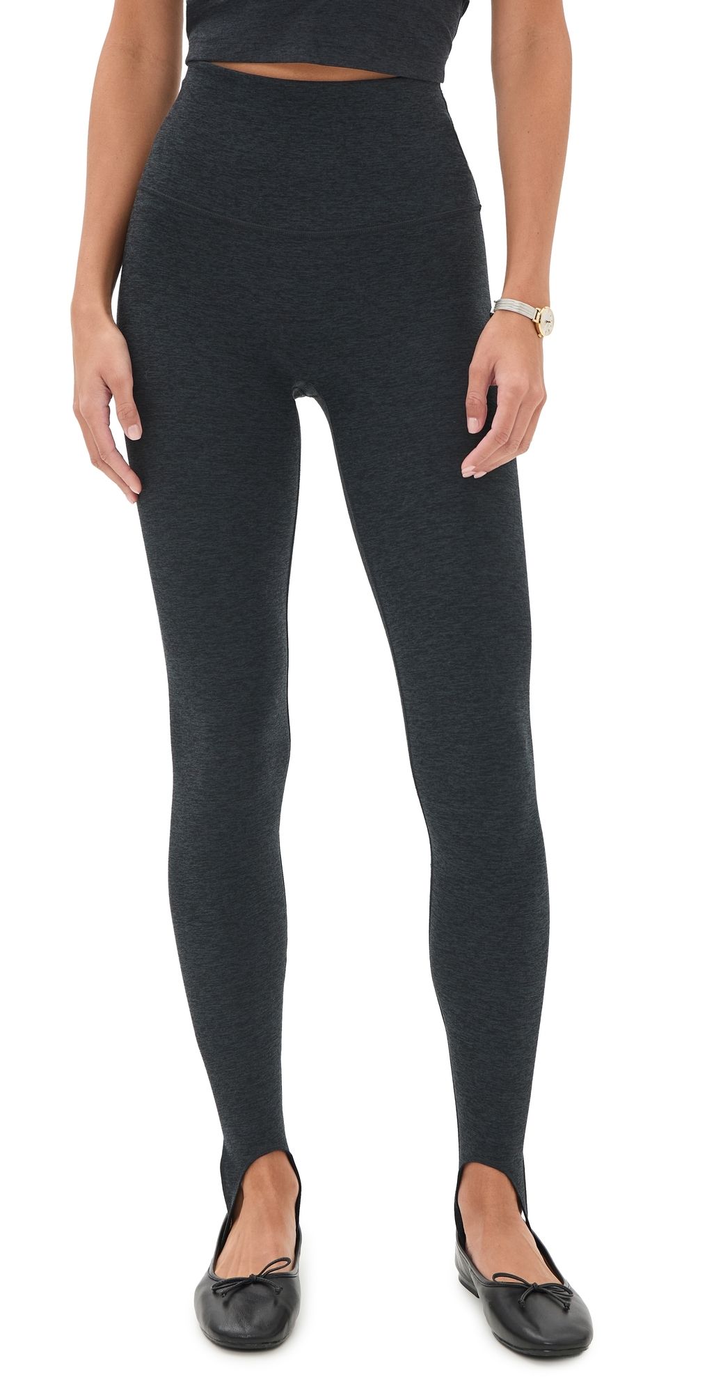 Beyond Yoga Spacedye Stirrup High Waisted Leggings Darkest Night M