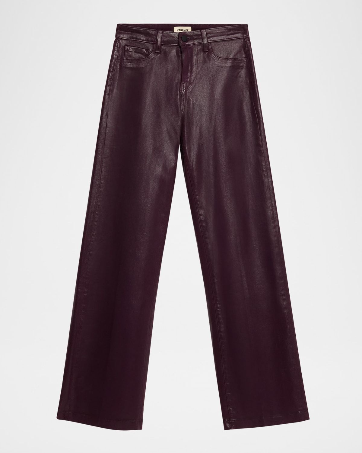 Scottie High-Rise Wide Coated Jeans