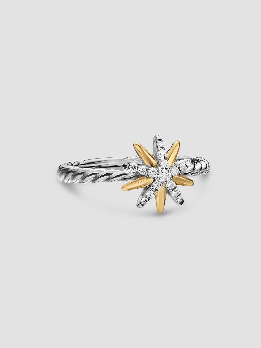 David Yurman Women's Starburst Ring in Sterling Silver - Silver Multi - Size 4