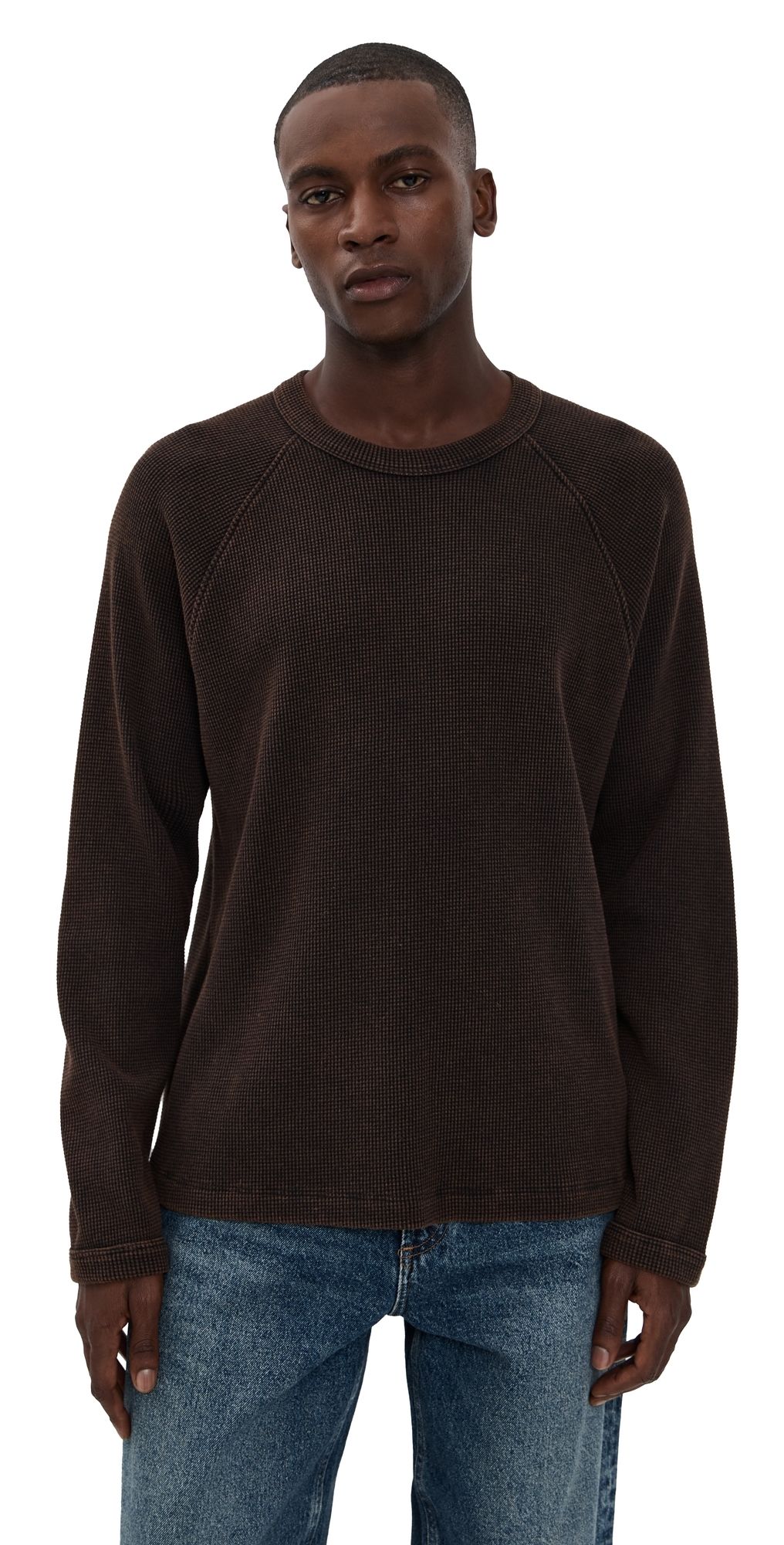 AGOLDE Payson Waffle Tee Aerosol XL