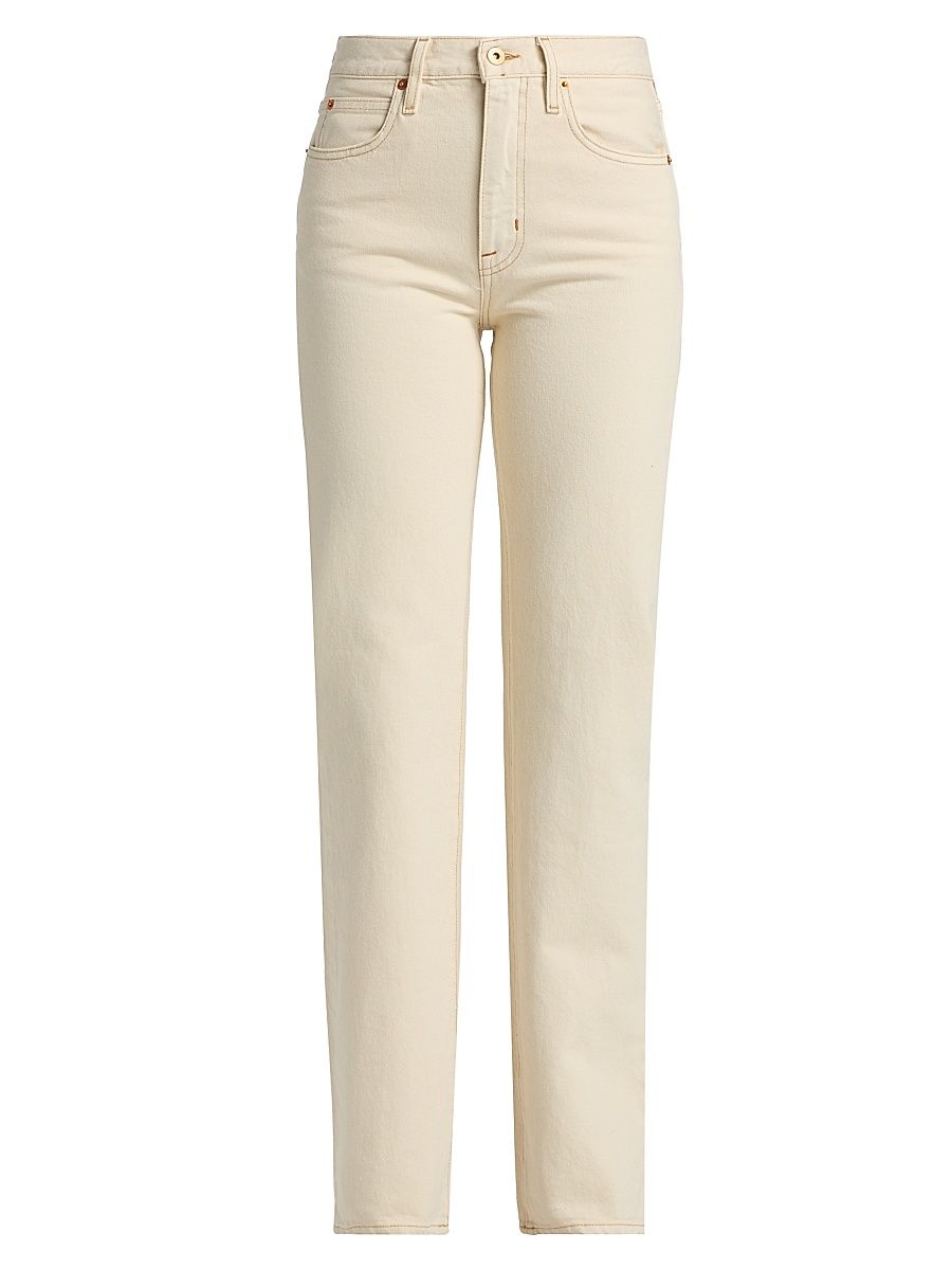 Women's Pheonix Relaxed Straight-Leg Jeans - Winter Ecru - Size 31