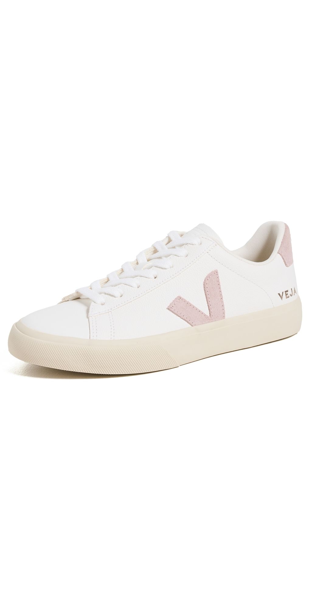 Veja Campo Chromefree Leather Sneakers Extra-White/Babe 35