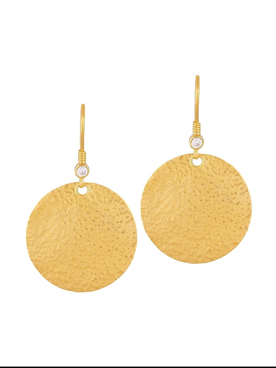 Women's Lush 22K Yellow Gold, 18K Yellow Gold & 0.19 TCW Diamond Disc Drop Earrings - Yellow Gold