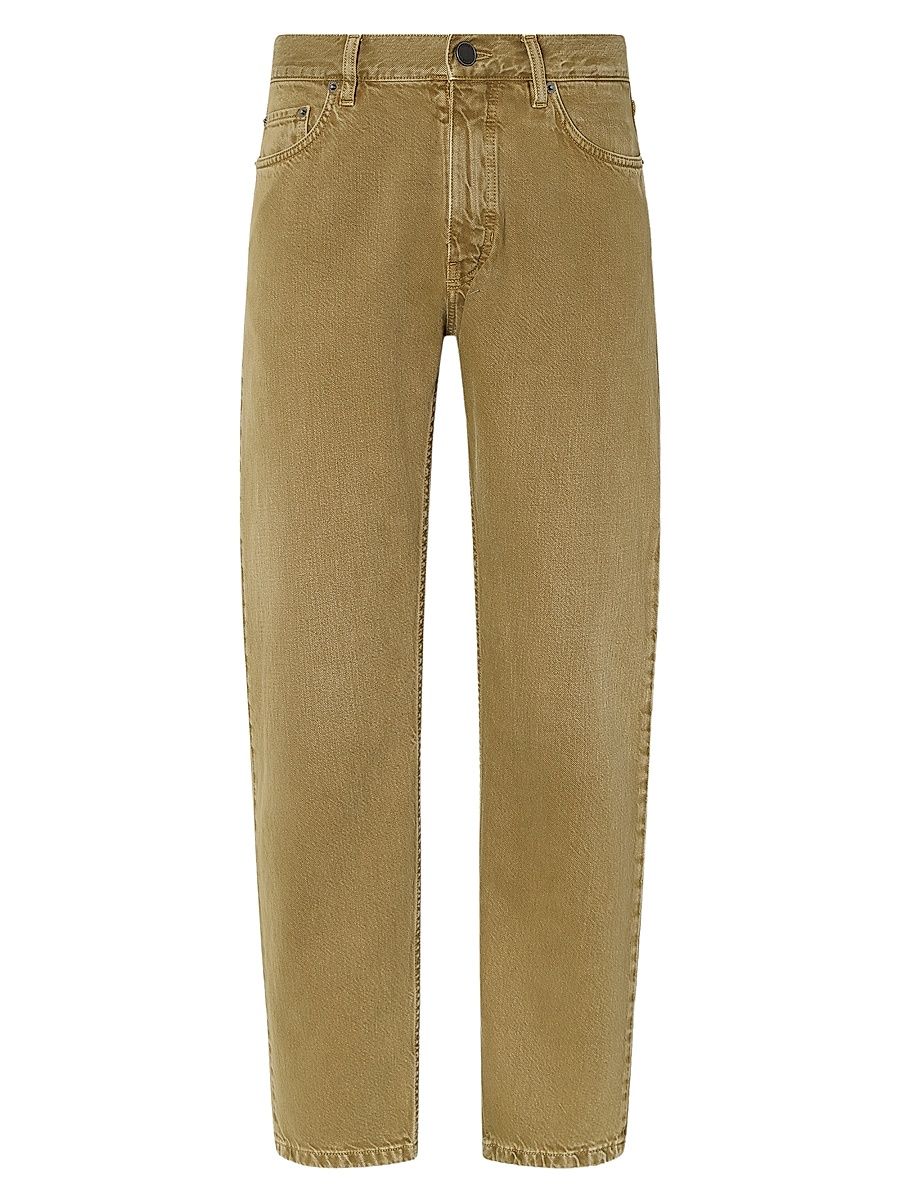 Men's Cotton Roccia Jeans - Olive Green - Size 40