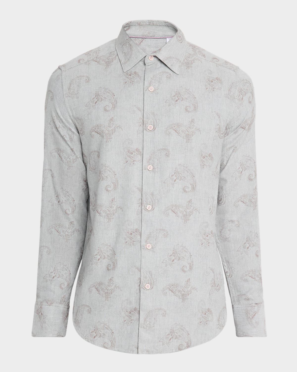 Men & apos;s Knox Cotton Paisley Button-Down Shirt
