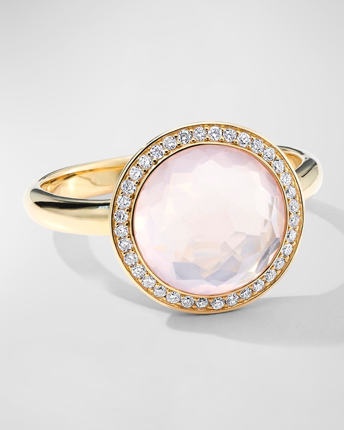 Small Ring in 18K Gold with Diamonds