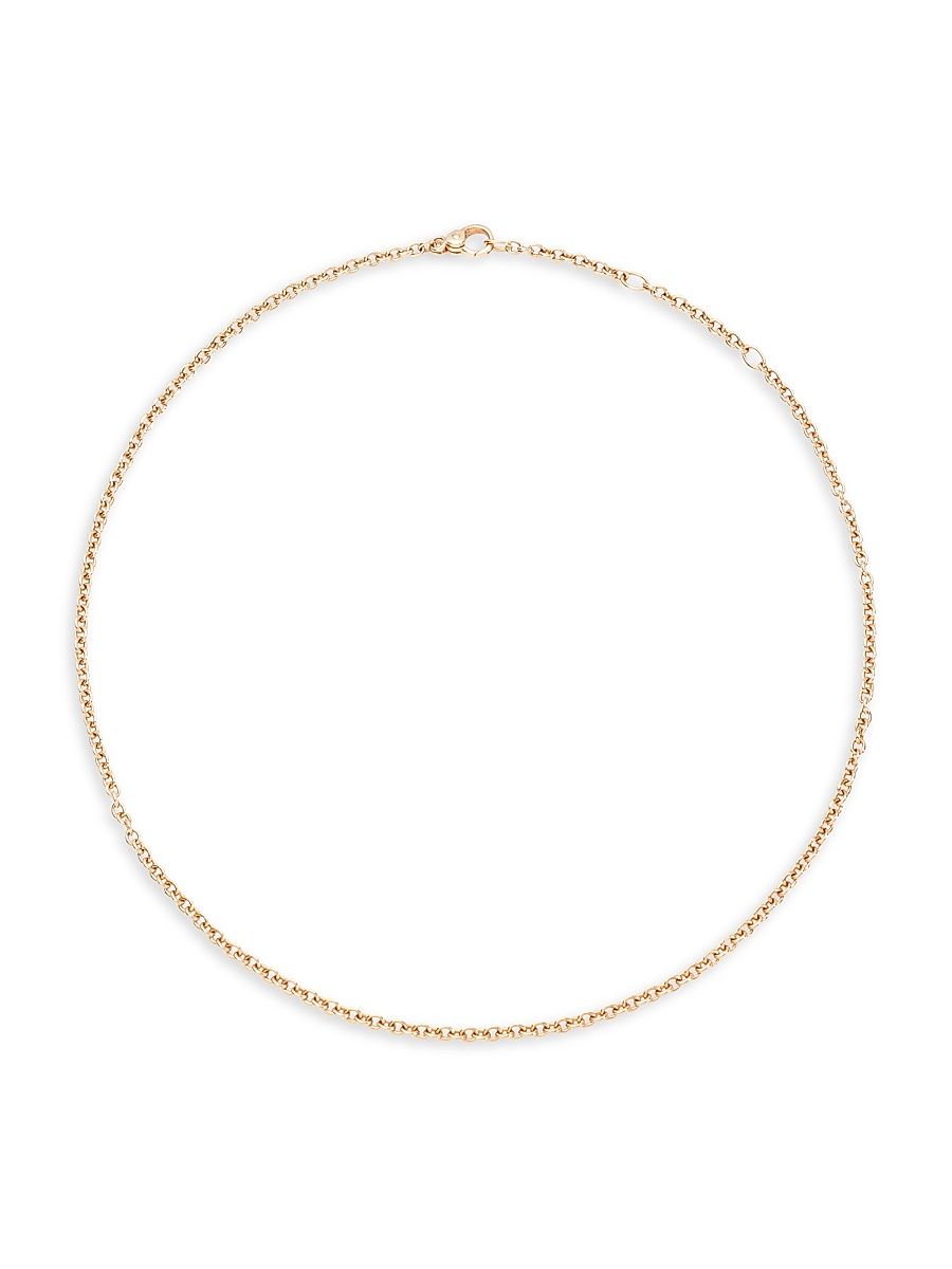 Women's Sabbia 18K Rose Gold Necklace Chain/16.5" - Rose Gold