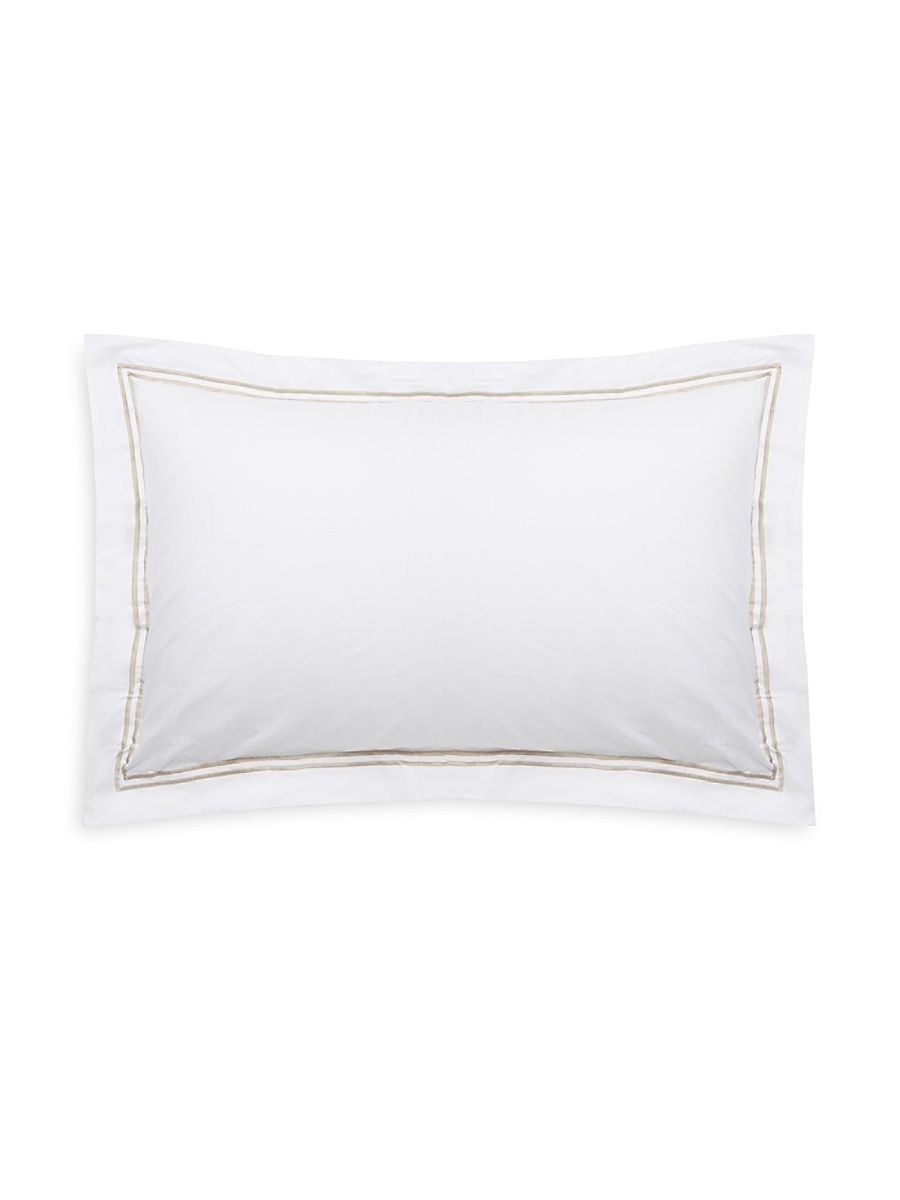 Classic Cotton Sham - White Khaki - Size Standard