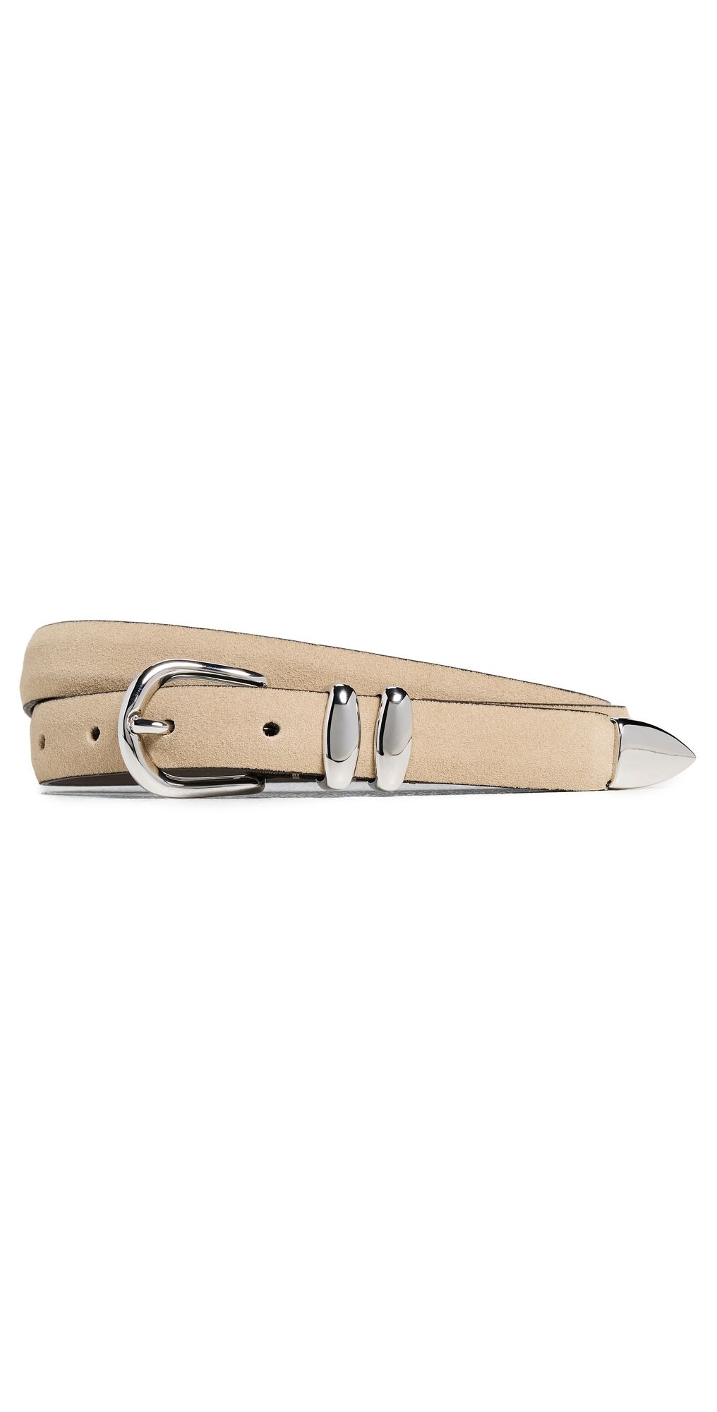 Anderson's Skinny Double Fastener Leather Belt Tan 85