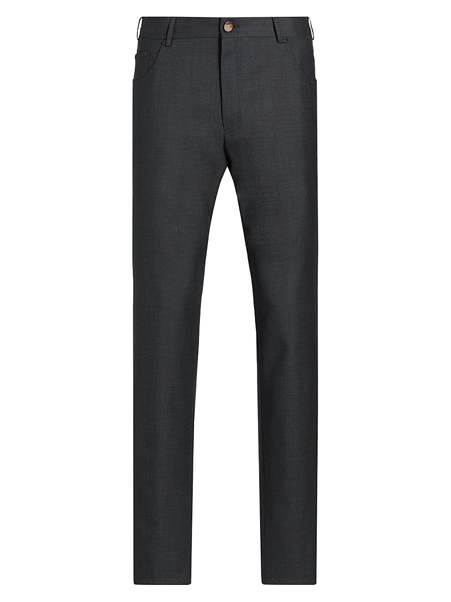 Men's Deluxe Super Wool 5-Pocket Pants - Lead - Size 36