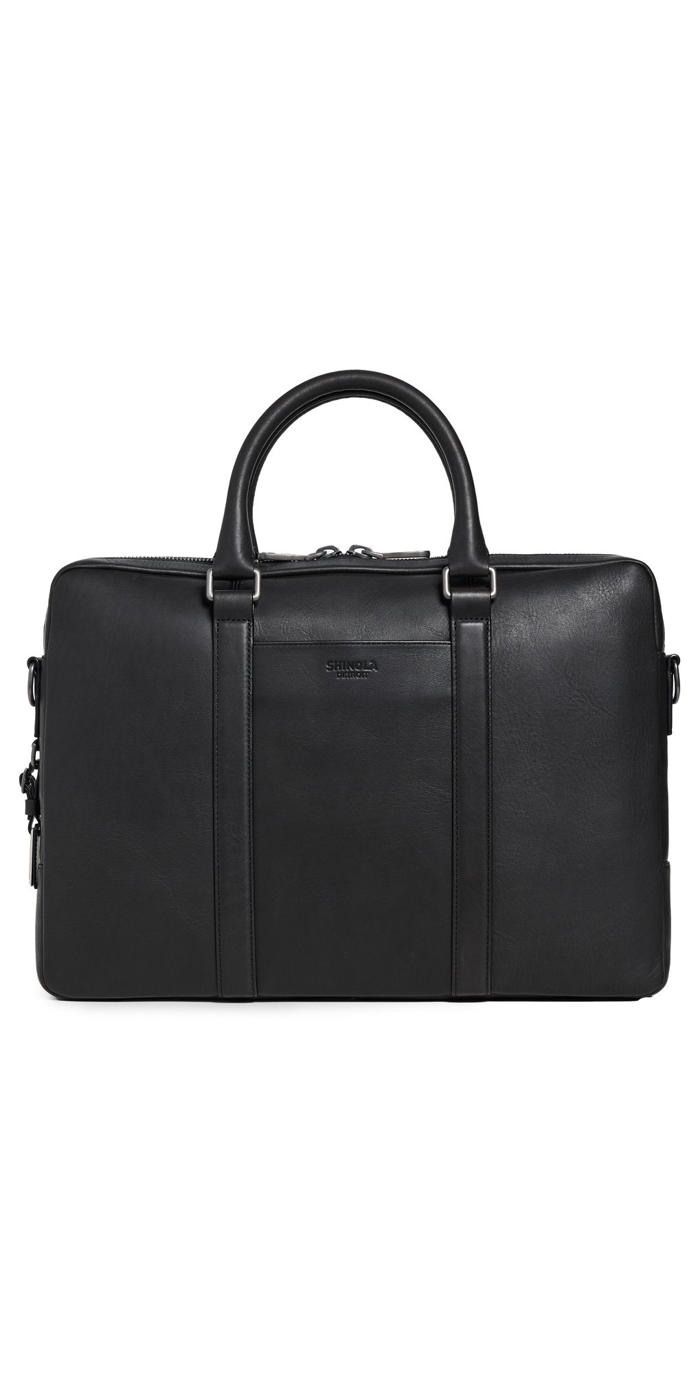 Shinola Navigator Leather Briefcase Black One Size