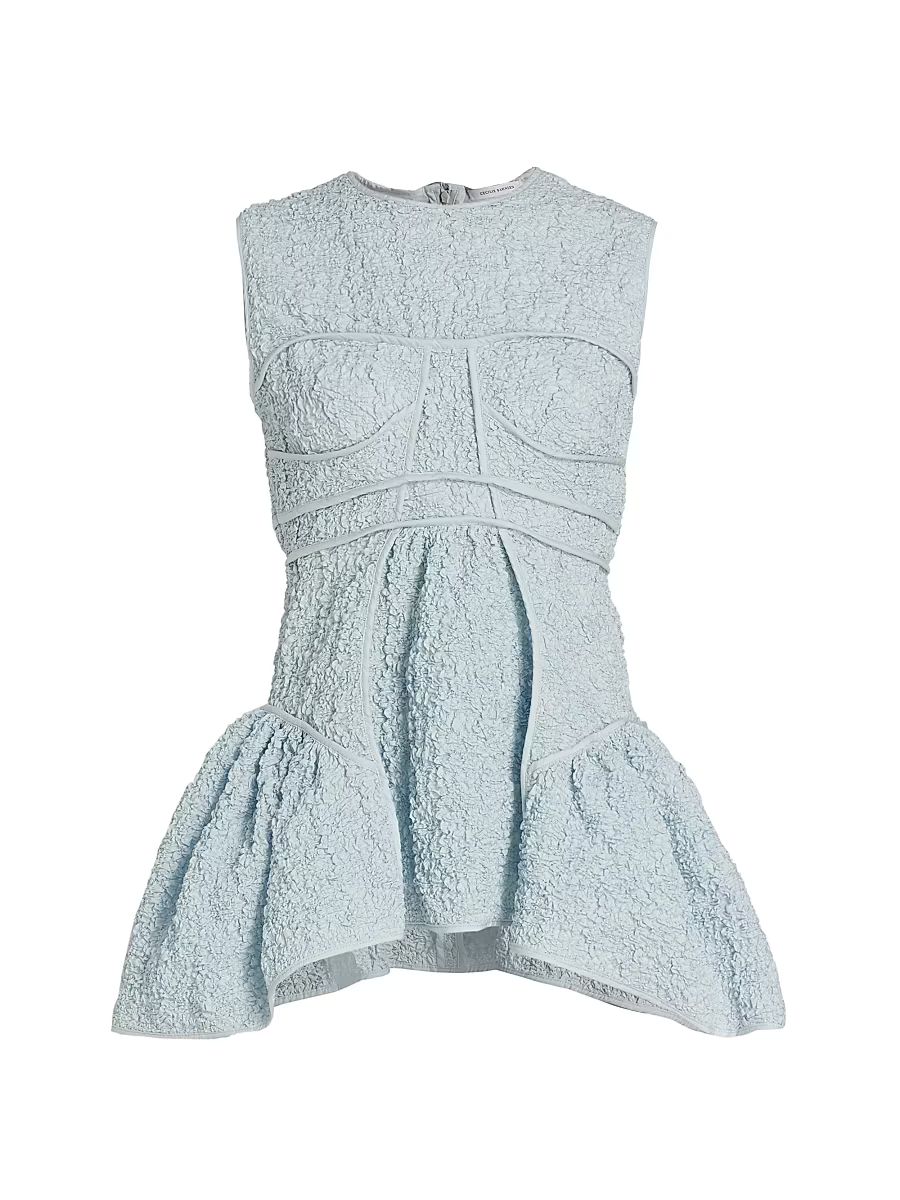 Women's Loretta Peplum Top - Blue Mint - Size 8