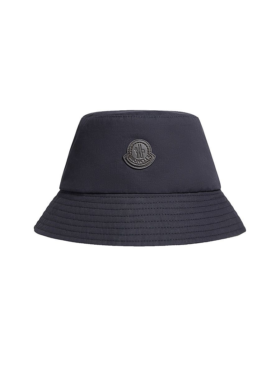 Men's Hat in Cotton Gabardine - Navy Blue - Size Large