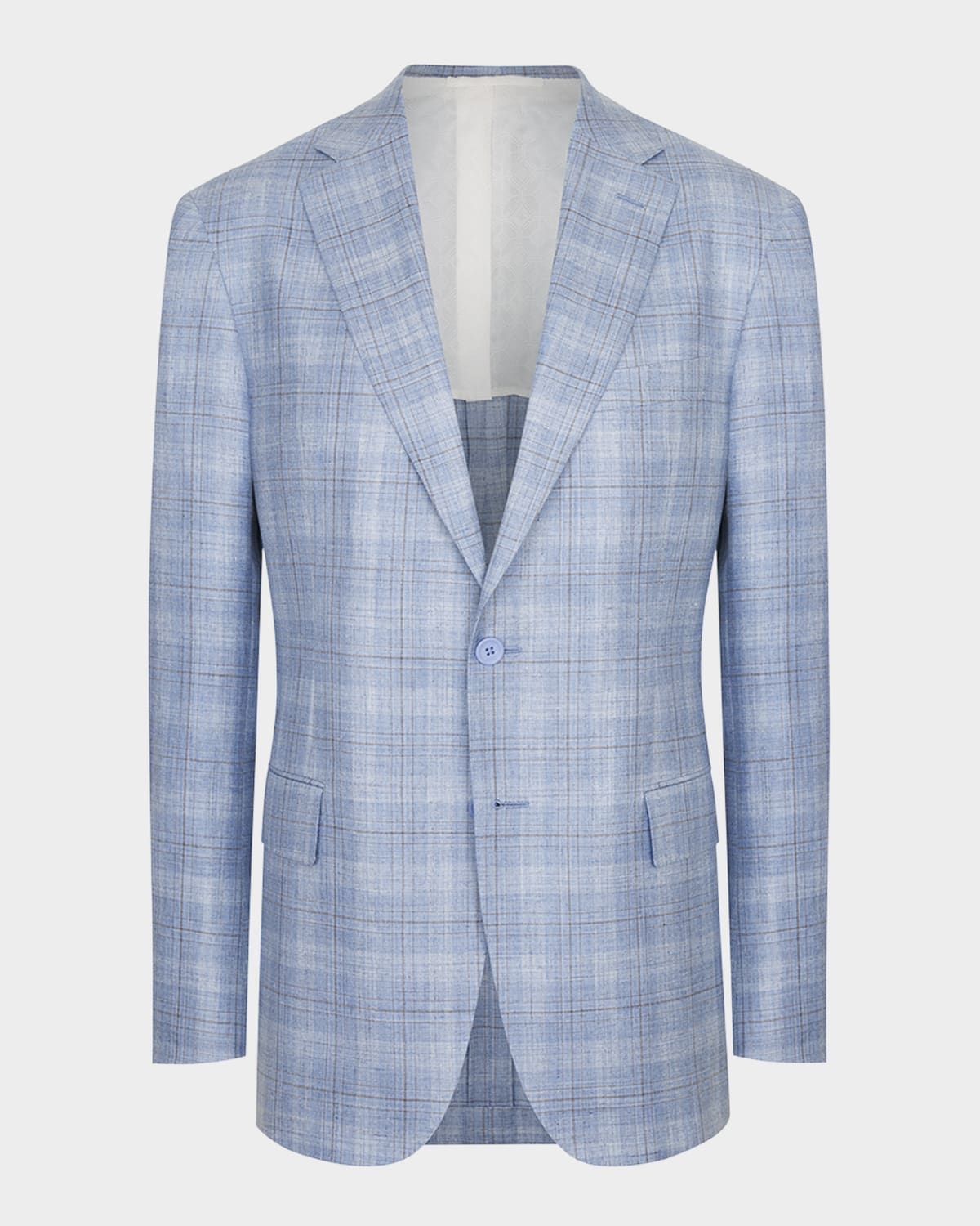 Men & apos;s Plaid Single-Breasted Sport Coat