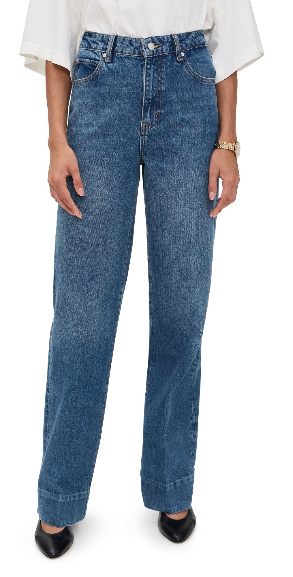 FRAME The Streamline Jeans Swan 34
