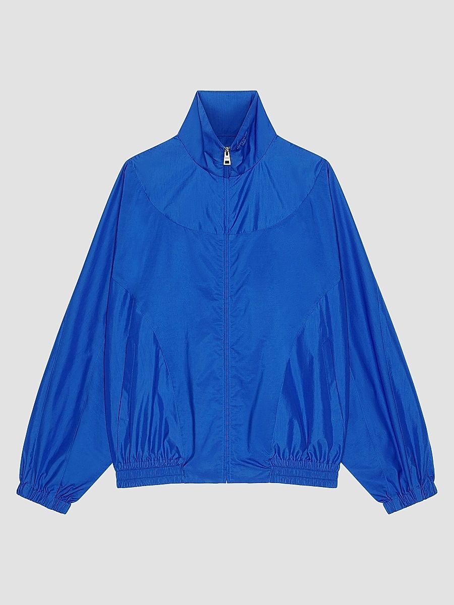 Givenchy Women's Blouson Jacket in Technical Cotton - Royal Blue - Size 10