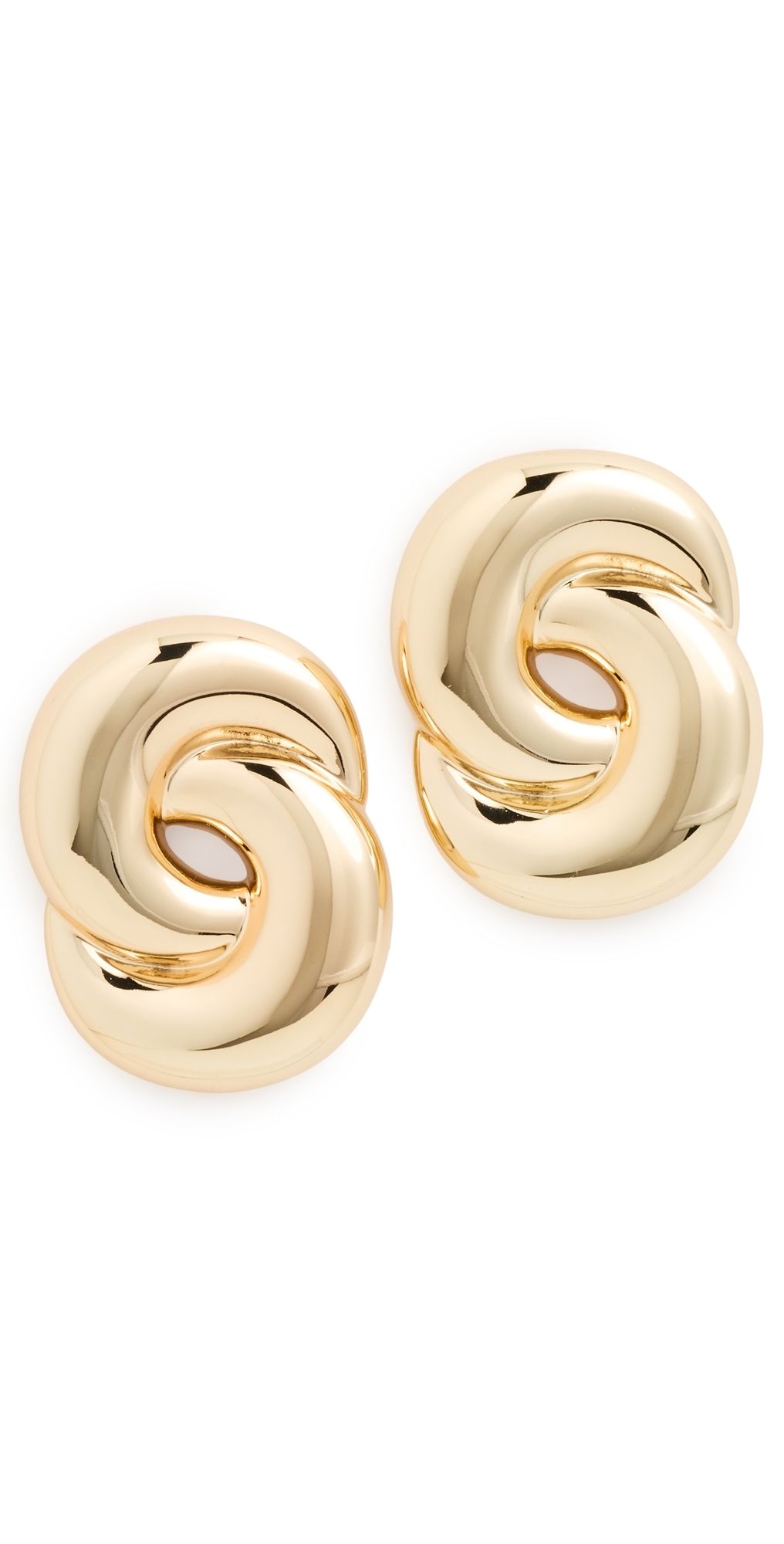 Luv Aj The Solstice Knot Stud Earrings Gold One Size