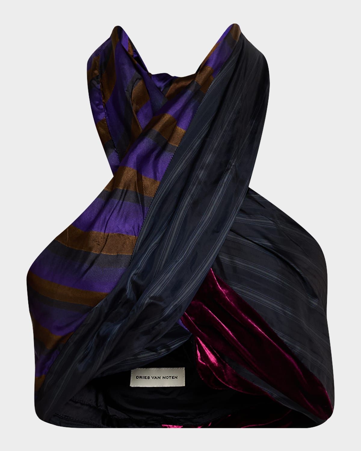 Cisou Satin Wrap Top