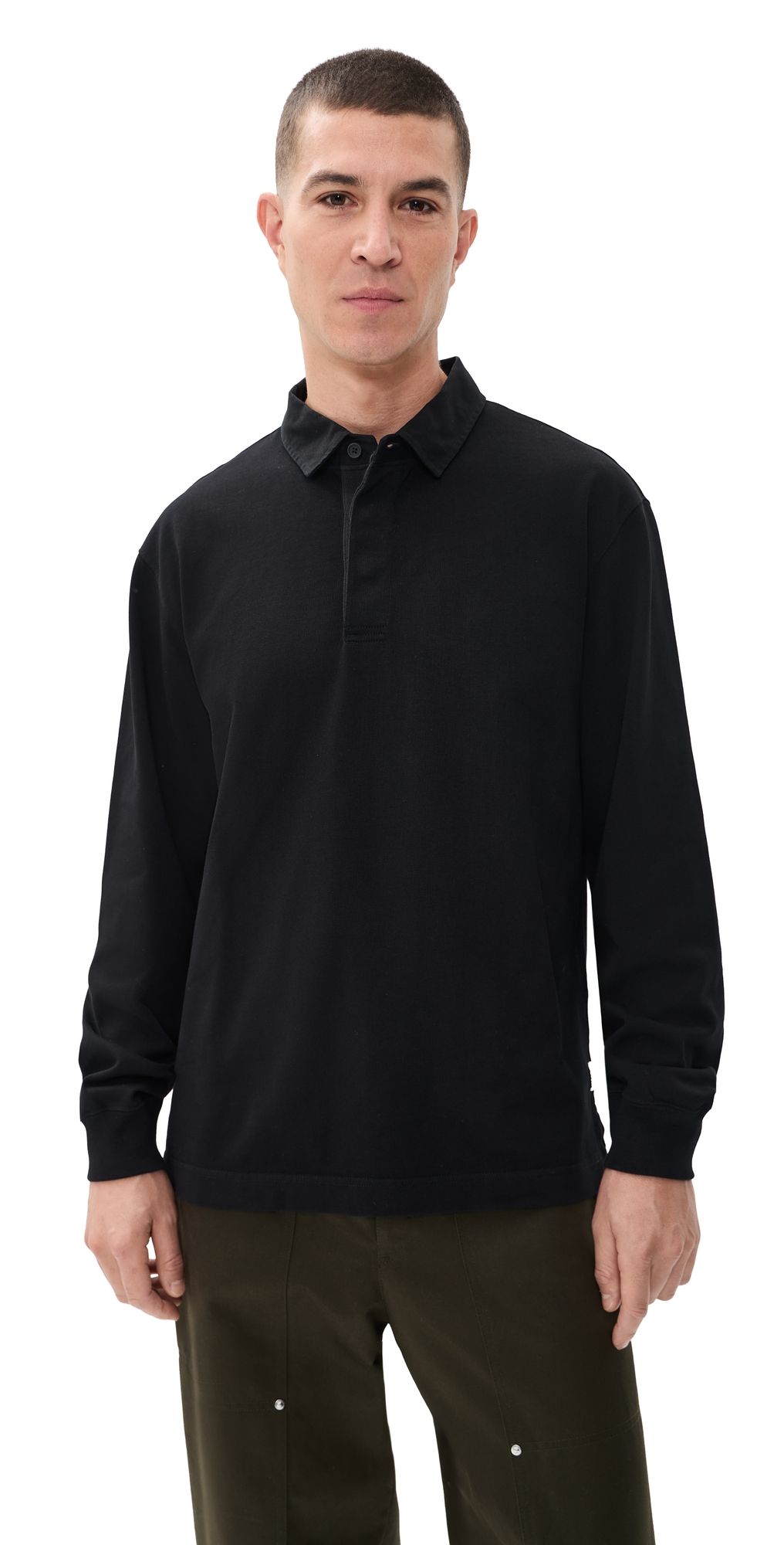 Reigning Champ Jersey Standard Rugby Shirt Black XS