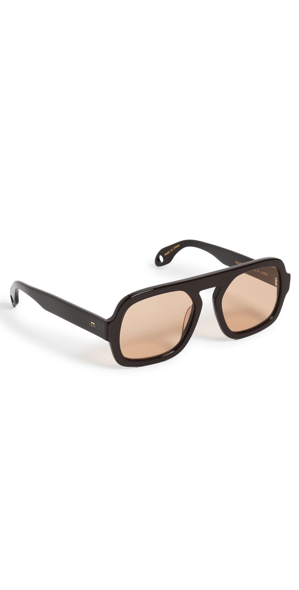 Elisa Johnson Jane Sunglasses Dark Brown One Size