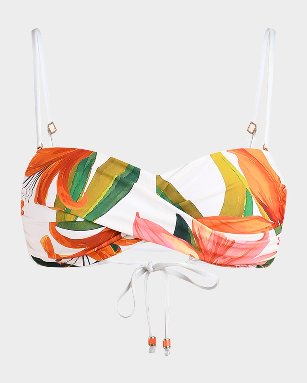 Jungle Blossoms Bandeau Bikini Top